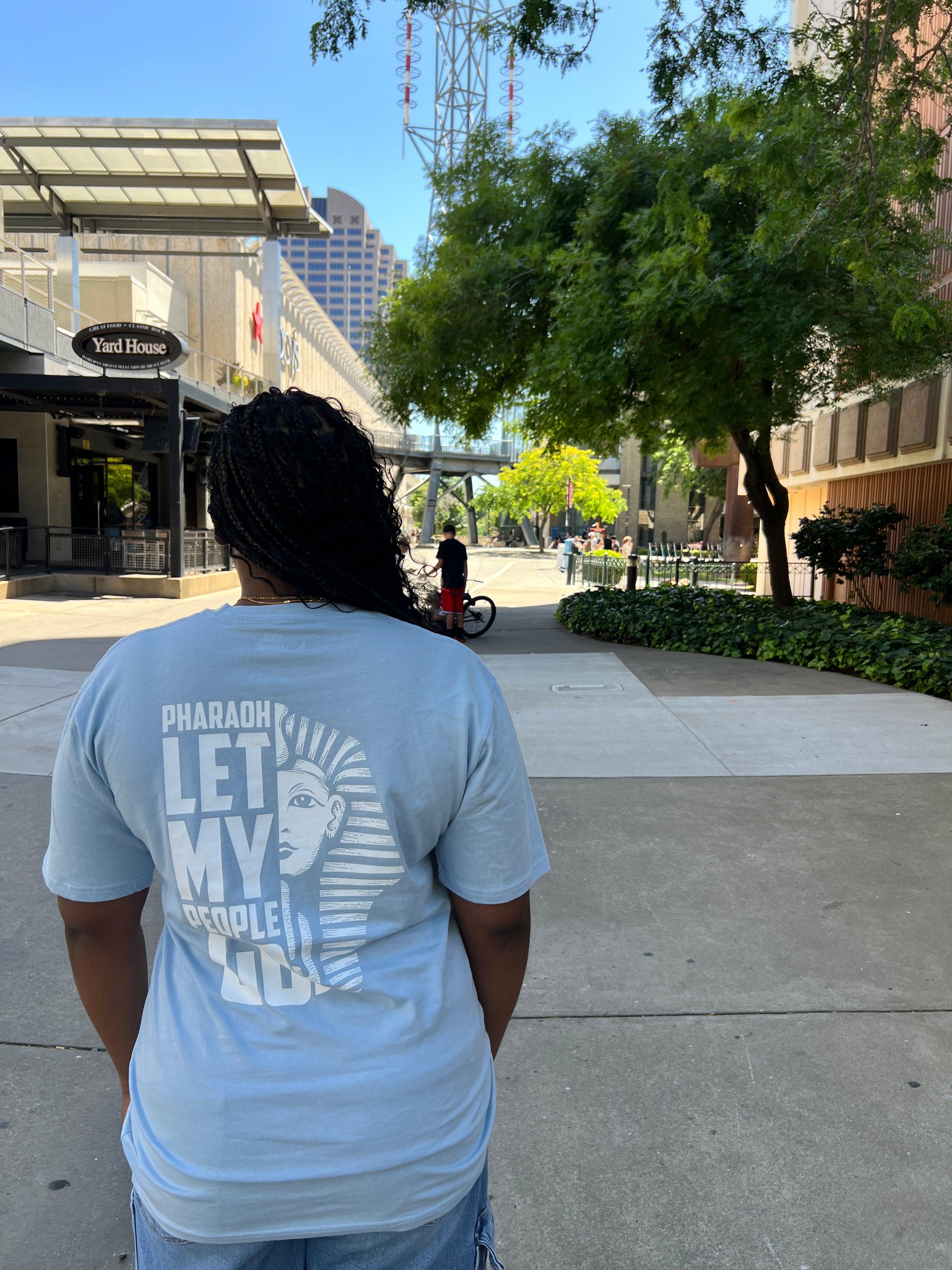 Pharaoh Let My People Go Blue Tee